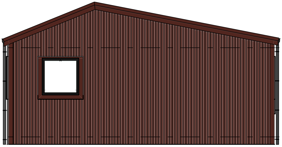 2-bed — Right end elevation