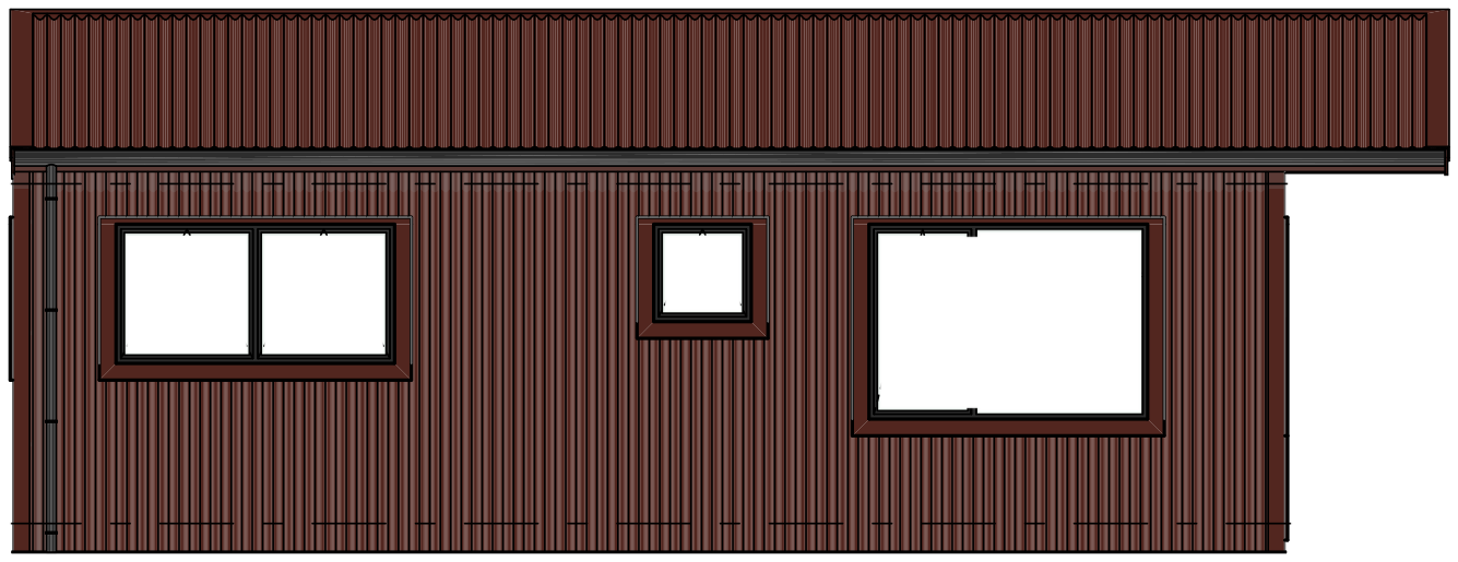 2-bed — Rear elevation