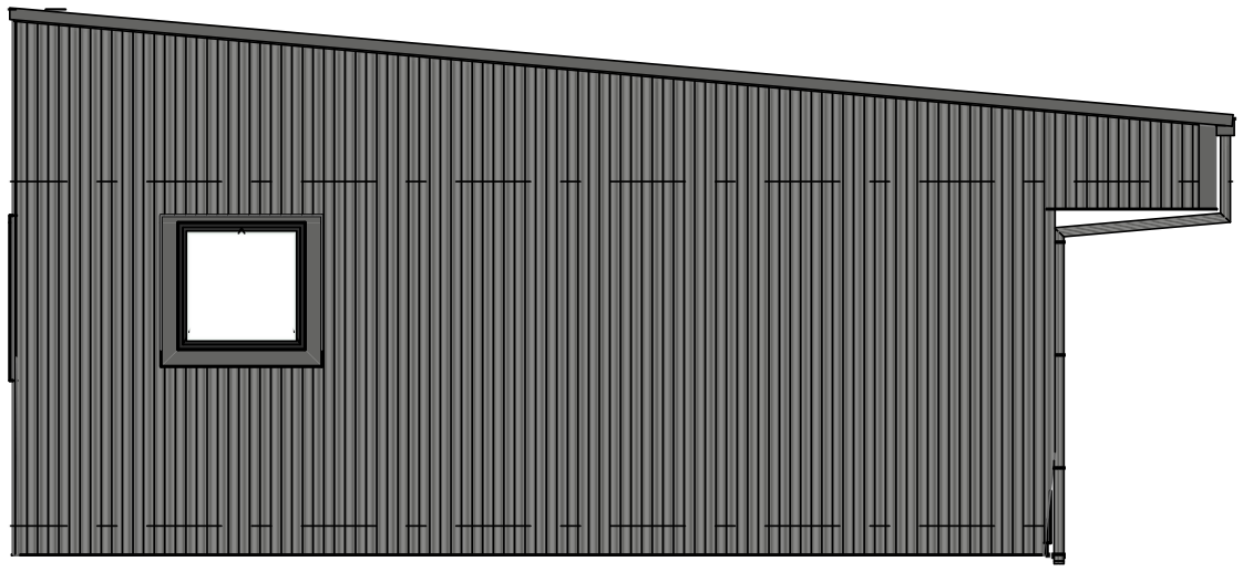 3-bed — Left end elevation