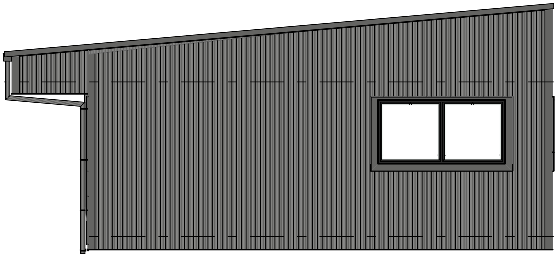 3-bed — Right end elevation
