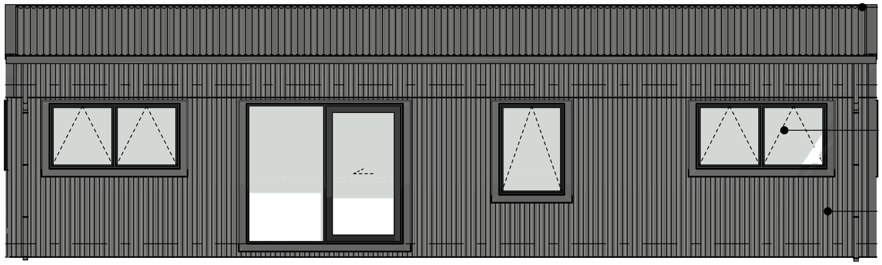 3-bed — Front elevation