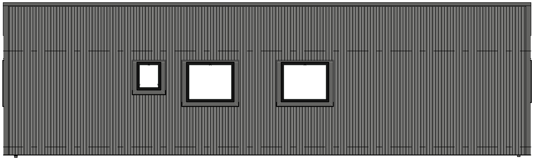 3-bed — Rear elevation