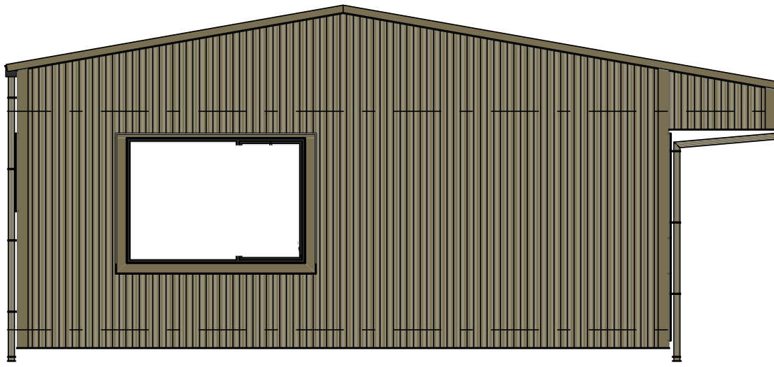 4-bed — Left end elevation