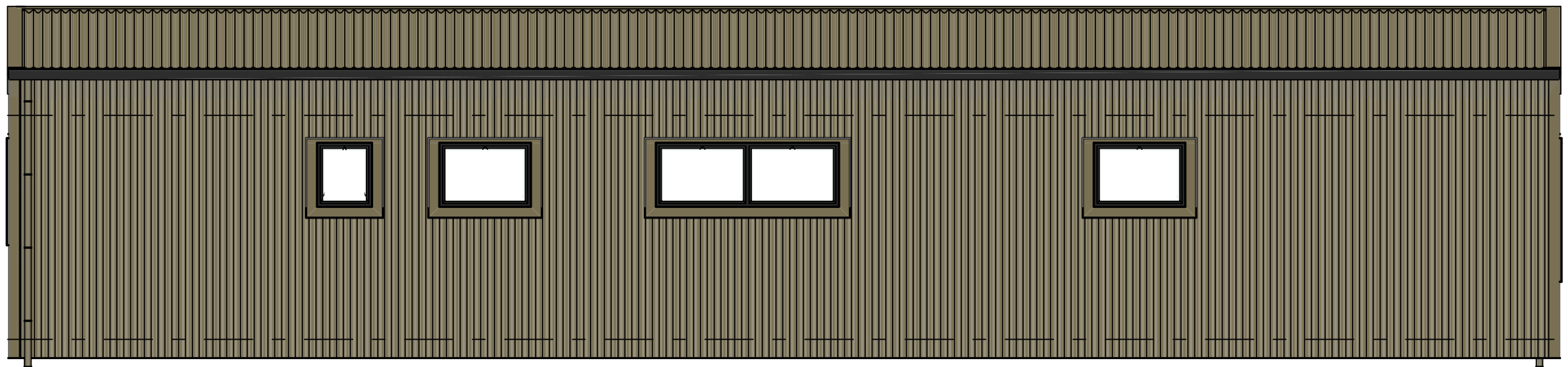 4-bed — Rear elevation